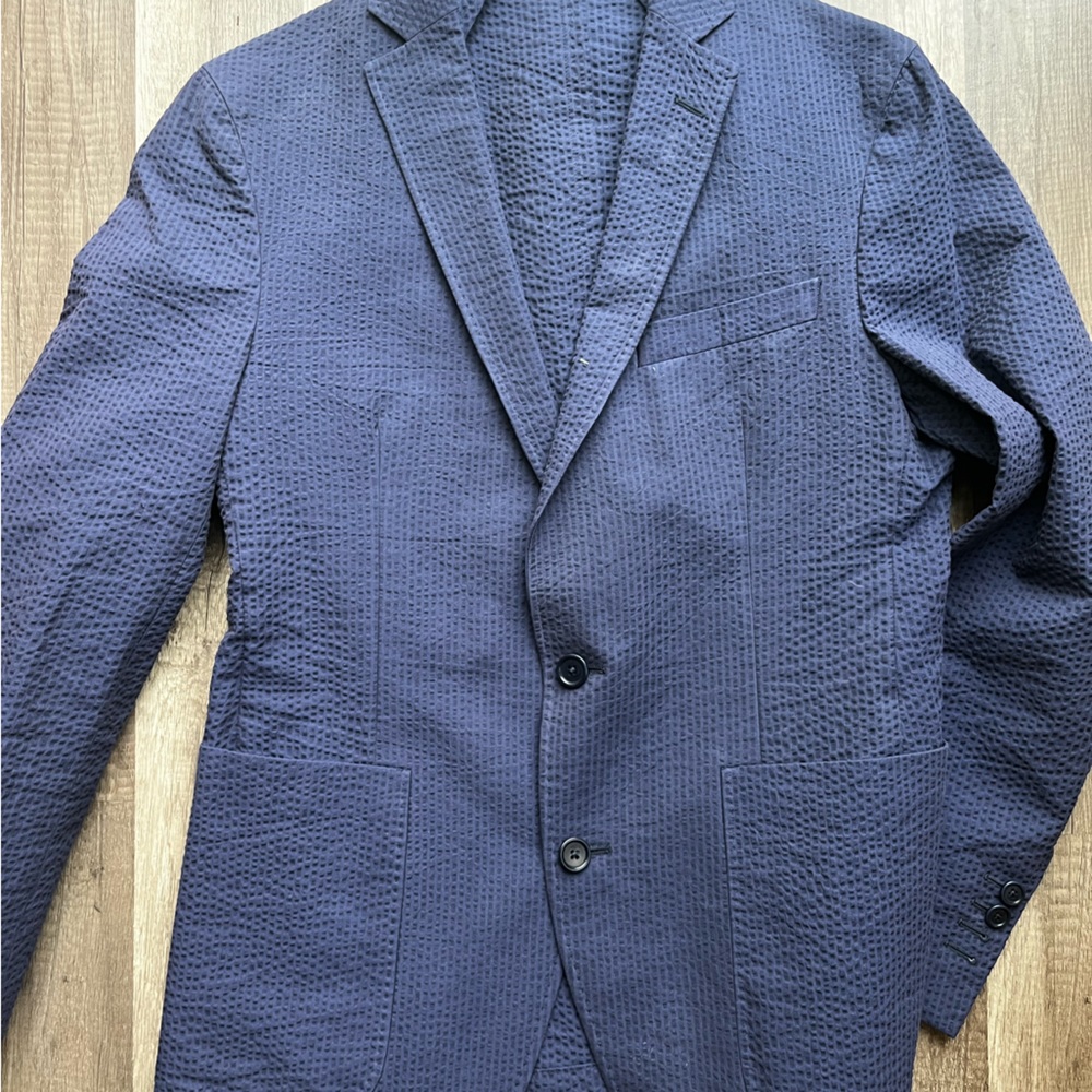 Frank Stella Seersucker Sports Coat - 46S